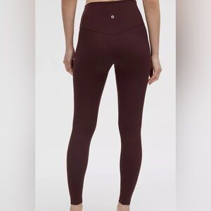 Lululemon Athletica Burgundy Leggings